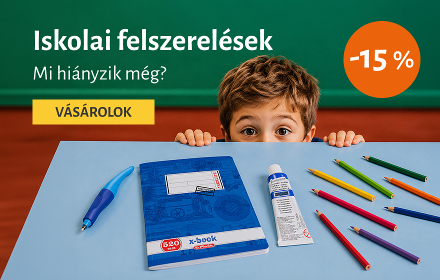 -15% az iskolai felszerelésekre