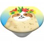 PopSockets PopGrip Gen.2, Aloha Sloth Gradient, lajhár a szivárványos háttéren