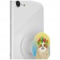 PopSockets PopGrip Gen.2, Aloha Sloth Gradient, lajhár a szivárványos háttéren
