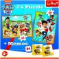 Puzzle 2in1 + memória Paw Patrol