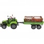 Traktor pótkocsival és állatokkal