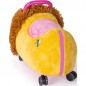 Bouncer FUNNY WHEELS Rider Ride-On oroszlán 50cm plüss rózsaszín