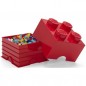 LEGO tároló doboz 4 piros
