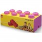 LEGO tároló doboz 8 rózsaszín