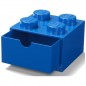 LEGO asztaldoboz 4 fiókkal kék