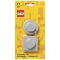 LEGO mágnesek, 2 db-os készlet szürke