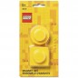 LEGO mágnesek, 2 db-os készlet sárga