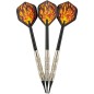 Dobó darts 3db fém / műanyag 15cm lángheggyel