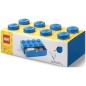 LEGO 8 íróasztalos doboz fiókkal - kék