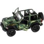 Autó Kinsmart Jeep Wrangler Camo Edition visszahúzahtó