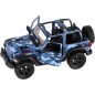 Autó Kinsmart Jeep Wrangler Camo Edition visszahúzahtó