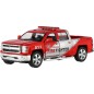 Autó Kinsmart Chevrolet 2014 Silverado rendőr vagy tűzoltó