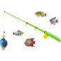 Játék halak/horgász mágneses 5db + bot