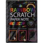 Scratch/Scratch jegyzetfüzet szivárvány 10 lapos