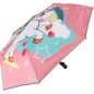 Esernyő Unicorn összecsukható szövet/fém 28cm rózsaszín