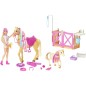Barbie + fésülködő ló 2 db tartozékokkal