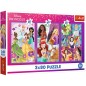 Puzzle 3x80 Disney hercegnők - Hercegnő barátok