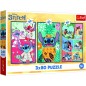 Puzzle 3x80 Lilo&Stitch - Stitch világa