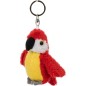 Parrot Ara plüss medál 9cm piros 0m+