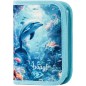 BAAGL Zippy Dolphin 5 db iskolatáska szett:iskolatáska, tolltartó, zsák, kötény, pénztárca