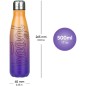 BAAGL Termosz fém fedéllel, színátmenetes sárga-lila, 500 ml