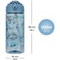 BAAGL Tritan ivópalack szívószállal Dino 500 ml