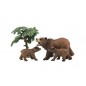 Medve Szafari ZOO szett 4db 2 fajta