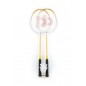 Badminton készlet + 3 tollaslabda Donnay fém 66cm
