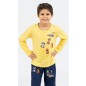 Vienetta Versenyautó hosszúnadrágos fiú pizsama, sárga