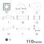Cleverclixx – Golyópálya Clever Pack Pastel – 110 db