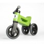 FUNNY WHEELS 2v1 zöld műanyag motorkerékpár, állítható ülésmagasság 28/31cm