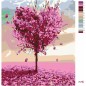 Zuty Festőkészletek számok szerint - Rózsaszín szívfa