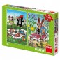 Puzzle Vakond boldog 2x48 darab 18x26cm