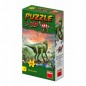 Puzzle Dinoszauruszok 23,5x21,5cm 60 darab + figura 6 faj 24db