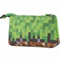 Pixie Crew Nagy Minecraft tolltartó, zöld/barna