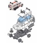 Építőkészlet Monti 35 Unprofor Ambulance Land Rover 1:35