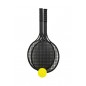 Soft tenisz fekete + labda 53cm