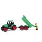 Autó Truckies traktor iparvágányral és 32 cm-es figurával