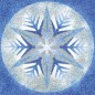 Homokfestő készlet Karácsonyi CSILLAGOK - ezüst/kék
