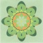 Homokfestő készlet zöld Mandala
