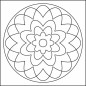 Homokfestő készlet piros Mandala