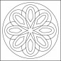 Homokfestő készlet türkiz Mandala