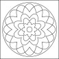 Homokfestő készlet türkiz Mandala