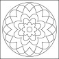 Homokfestő készlet türkiz Mandala