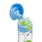 Szívószálas ivópalack 450 ml – kék/zöld