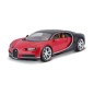 Bburago - HOBBY autómodell, Bugatti Chiron, piros-fekete, 1:18