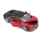 Bburago - HOBBY autómodell, Bugatti Chiron, piros-fekete, 1:18