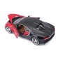 Bburago - HOBBY autómodell, Bugatti Chiron, piros-fekete, 1:18