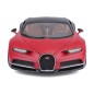 Bburago - HOBBY autómodell, Bugatti Chiron, piros-fekete, 1:18