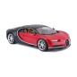 Bburago - HOBBY autómodell, Bugatti Chiron, piros-fekete, 1:18